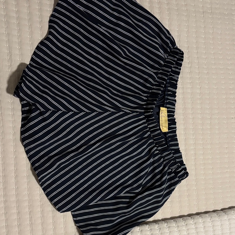 Striped Navy Women's Shorts